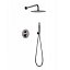 Conjunto de ducha termostatico Monza black gun metal de Imex